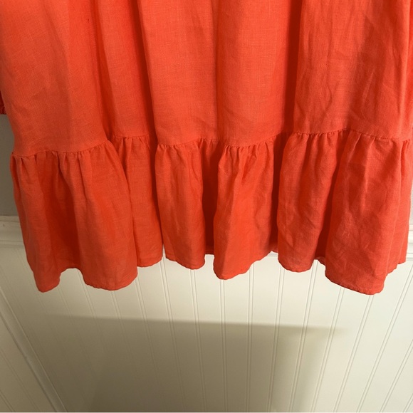 Boden Tiered Linen Mini Dress size 8 - Picture 3 of 9